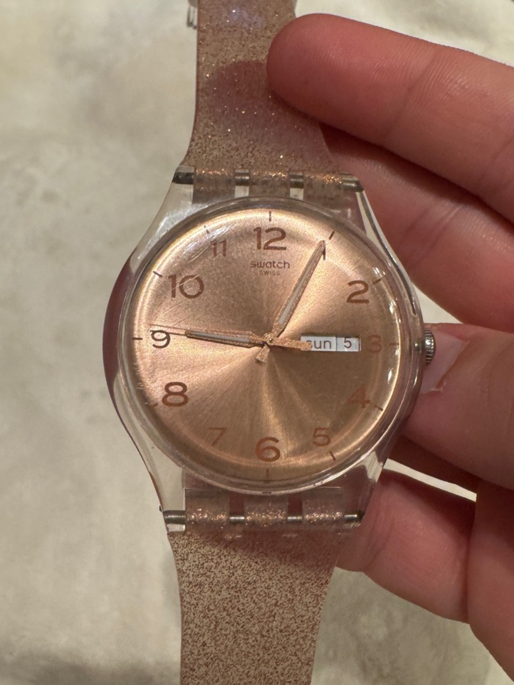SWATCH ✨ PINK GLISTAR Swatch Watch | SUOK703